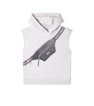 Sleeveless cotton-blend sweatshirt | Marc Jacobs Kids