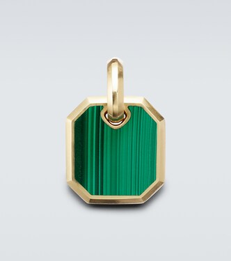 Amulet 18kt gold pendant with malachite | David Yurman