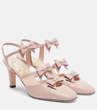 Bowow 75 leather slingback pumps | Valentino Garavani