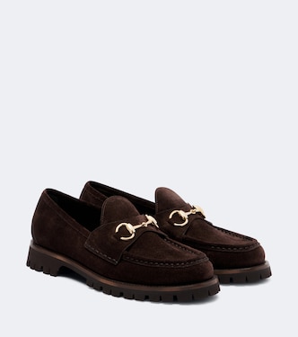 Sylke Horsebit suede loafers | Gucci