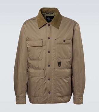 Waterton corduroy-trimmed down jacket | Moncler Grenoble