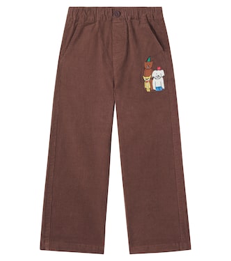 Animal Friends cotton corduroy pants | Jellymallow