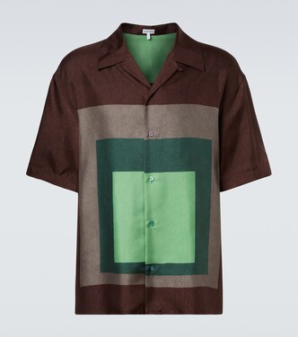 Camicia bowling Albers in twill di seta | Loewe