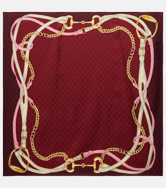 Tuch Horsebit aus Seiden-Jacquard | Gucci