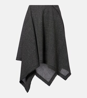 Midirock aus Wolle | McQueen