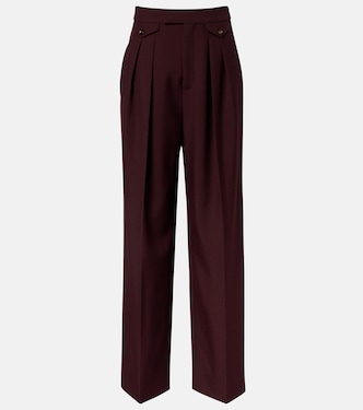 High-rise virgin wool wide-leg pants | Chloé