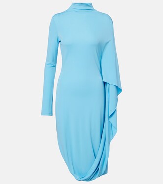 Draped jersey midi dress | Stella McCartney