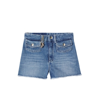 Logo denim shorts  | Chloé Kids