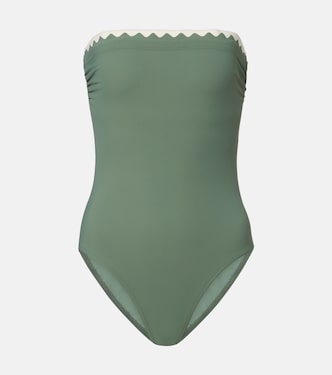 Lia scalloped bandeau swimsuit | Karla Colletto