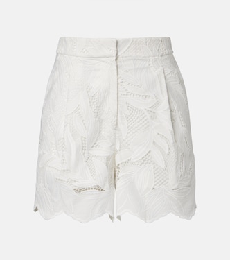 Embroidered mesh shorts | Erdem