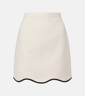 Minigonna in Crepe Couture a festoni | Valentino