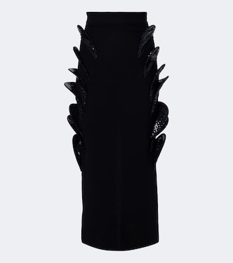 Arching sequined embellished pencil skirt | Maticevski