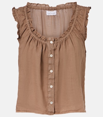 Tana linen top | Velvet
