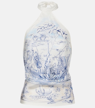 Self-tie silk top | Ferragamo