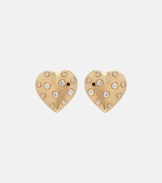 Crystal-embellished earrings | Self-Portrait