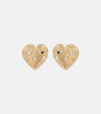 Crystal-embellished earrings | Self-Portrait