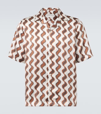 Roberto printed silk bowling shirt | Frescobol Carioca