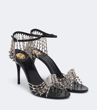 Babylone embellished leather sandals | Saint Laurent