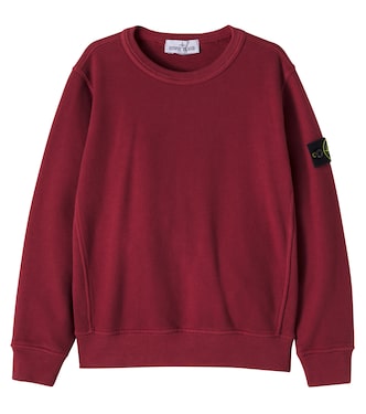 Compass cotton jersey sweatshirt | Stone Island Junior