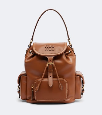 Sac à dos en cuir | Miu Miu