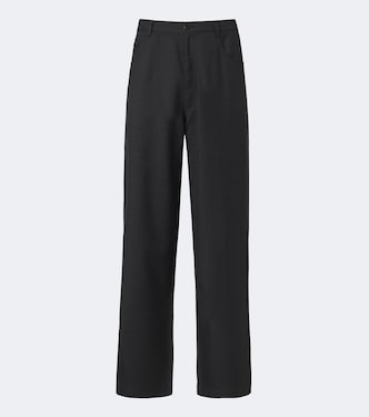 Virgin wool wide-leg pants | Prada