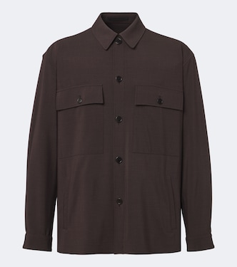 Wool and silk-blend shirt | Giorgio Armani