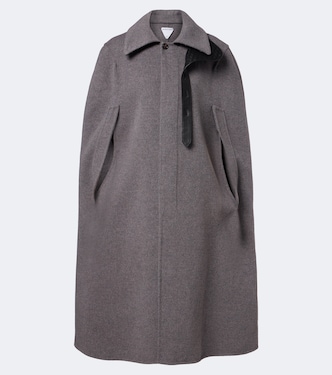 Intrecciato wool and cashmere cape | Bottega Veneta