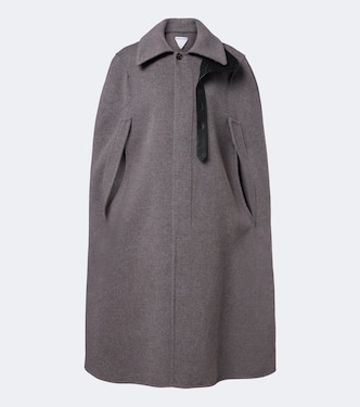 Intrecciato wool and cashmere cape | Bottega Veneta