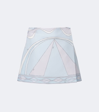 Mini-jupe Iride en sergé de soie | Pucci