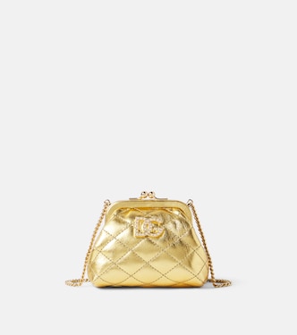 DG embellished leather crossbody bag | Dolce&Gabbana Kids