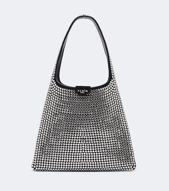 Mini studded suede top-handle bag | Alaïa