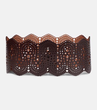 Leather corset belt | Alaïa