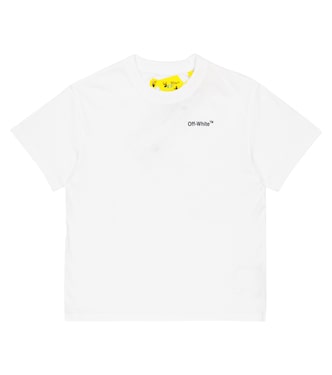 Logo cotton T-shirt | Off-White Kids
