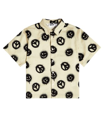 Printed cotton bowling shirt | Molo