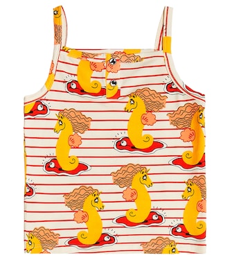 Printed cotton-blend top | Mini Rodini