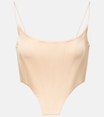 Satin bustier top | Alex Perry