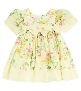 Baby bow-detail floral dress | Patachou