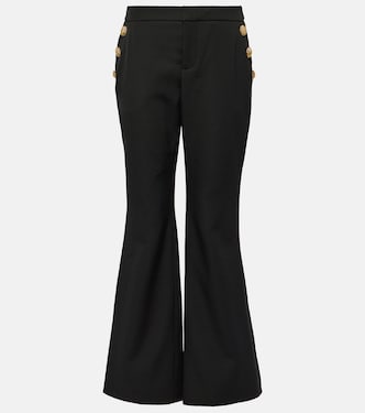 Pantalon évasé en laine vierge | Balmain
