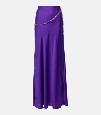 Chain-detail maxi skirt | Rabanne