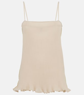 Ruffled plissé camisole | Toteme