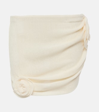 Minifalda de crepé con apliques | Magda Butrym