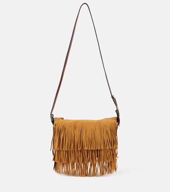 Leyden Mini fringed suede shoulder bag | Isabel Marant