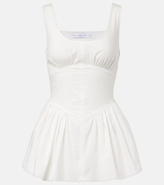 White Label Bader cotton-blend poplin top | Proenza Schouler