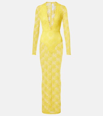 Robe longue en dentelle | Alex Perry