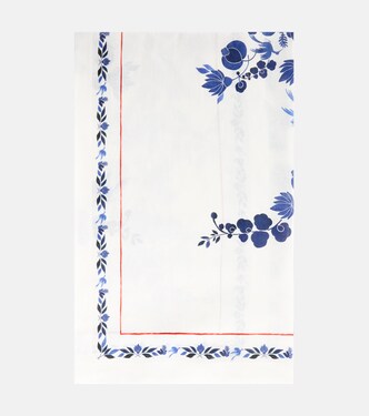 Medium floral linen tablecloth | La DoubleJ