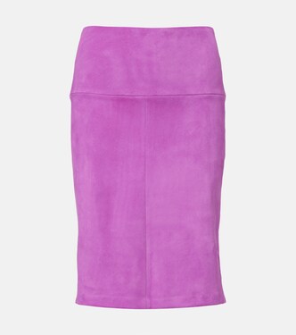 Gin suede pencil skirt | Stouls