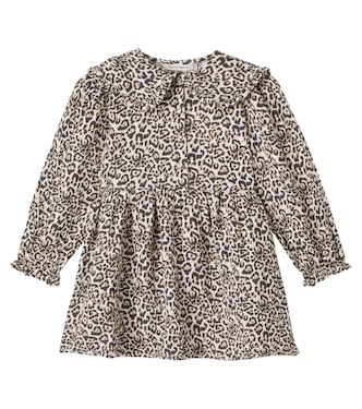 Nelia leopard-print cotton gauze dress | The New Society