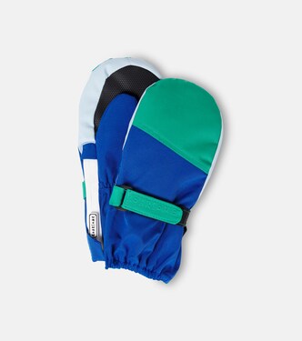 Colorblocked fleece-lined ski mittens | Roarsome