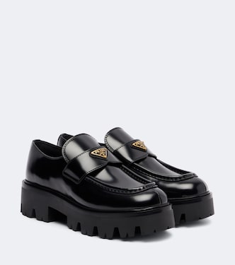 لوفر بلاتفورم من الجلد بلوغو  | Prada
