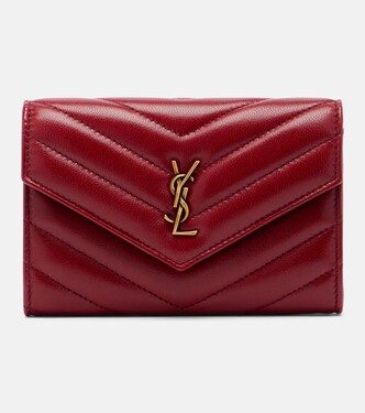 Cassandre leather card holder | Saint Laurent